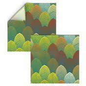 Jazz Arches - Lime, Goldenrod - Design 7870194