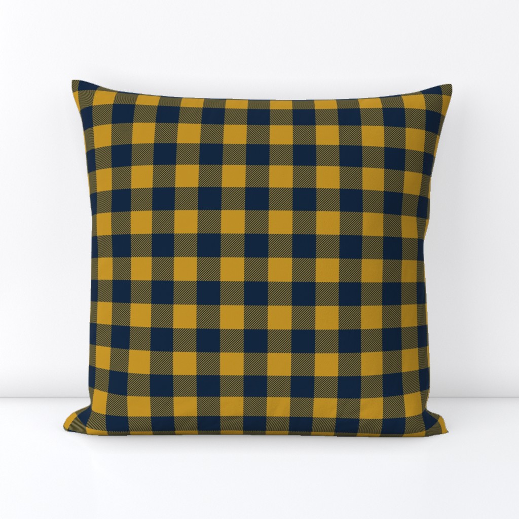 blue and gold plaid 