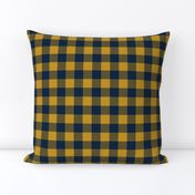 blue and gold plaid 