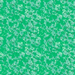 Camille floral -bright green, half scale