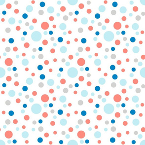 Dot in blue and pink small print