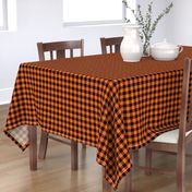 Classic Halloween Plaid in Orange + Black