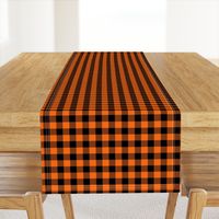 Classic Halloween Plaid in Orange + Black