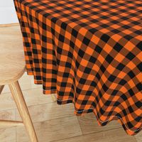 Classic Halloween Plaid in Orange + Black