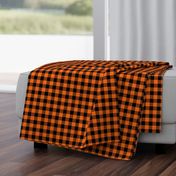 Classic Halloween Plaid in Orange + Black