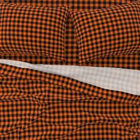 Classic Halloween Plaid in Orange + Black