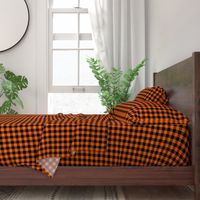 Classic Halloween Plaid in Orange + Black