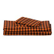 Classic Halloween Plaid in Orange + Black