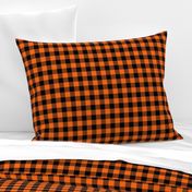 Classic Halloween Plaid in Orange + Black