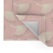 Art Deco Storks Pink