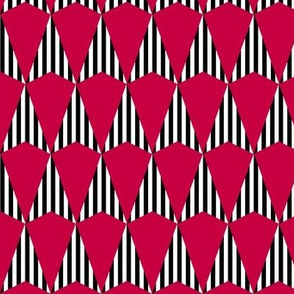 Stripes and Darts - Red