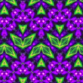 Feathered Purple Zigzag