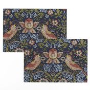 William Morris ~ Strawberry Thief ~ Original Blue ~ Large