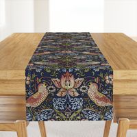 William Morris ~ Strawberry Thief ~ Original Blue ~ Large