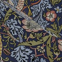 William Morris ~ Strawberry Thief ~ Original Blue ~ Large