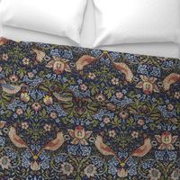 William Morris ~ Strawberry Thief ~ Original Blue ~ Large