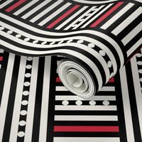 Classic Art Deco elegance in a stripe + dot play by Su_G_©SuSchaefer