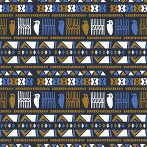  Hand Drawn Ancient Greek Bird Pattern