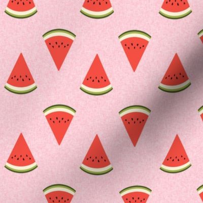 watermelon fruit fabric - fruit, fruits, melon, watermelons, red, summer, - pink