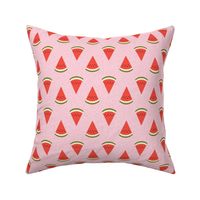 watermelon fruit fabric - fruit, fruits, melon, watermelons, red, summer, - pink