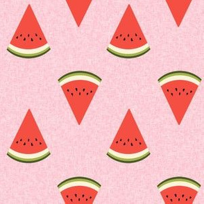 watermelon fruit fabric - fruit, fruits, melon, watermelons, red, summer, - pink