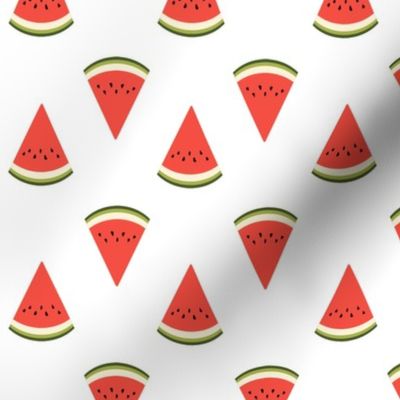watermelon fruit fabric - fruit, fruits, melon, watermelons, red, summer, - white
