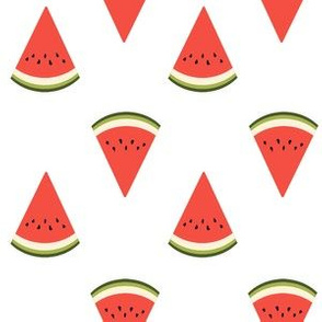 watermelon fruit fabric - fruit, fruits, melon, watermelons, red, summer, - white