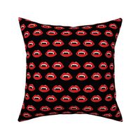 vampire lips - teeth, lip,  lips, halloween, halloween scary, spooky -black