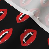 vampire lips - teeth, lip,  lips, halloween, halloween scary, spooky -black