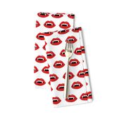 vampire lips - teeth, lip,  lips, halloween, halloween scary, spooky -white