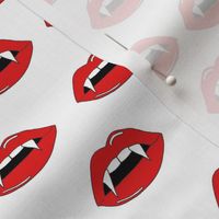 vampire lips - teeth, lip,  lips, halloween, halloween scary, spooky -white