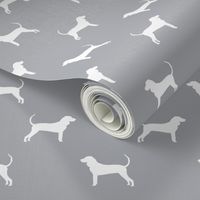 coonhound silhouette fabric - dog silhouette fabric, dog, dogs, pet, pet silhouette design