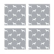 coonhound silhouette fabric - dog silhouette fabric, dog, dogs, pet, pet silhouette design