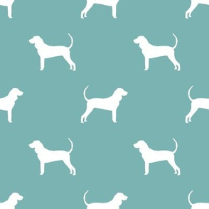 coonhound silhouette fabric - dog silhouette fabric, dog, dogs, pet, pet silhouette design