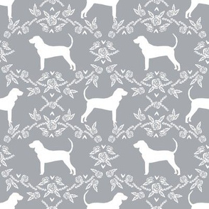 coonhound silhouette fabric - dog silhouette fabric, dog, dogs, pet, pet silhouette design