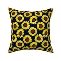 Sunflower are the New Roses! on Navy - Small