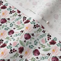 2" Wild at Heart Florals White