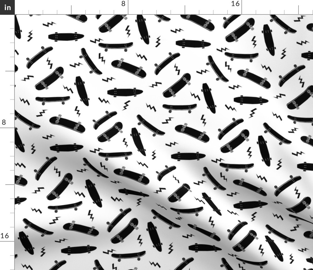 skateboards sport fabric skateboarding black and white