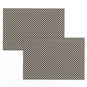 ★ CHECKER ★ Black and White (Ecru) – 1/3 inch / Collection : On fire -Burning Prints