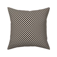 ★ CHECKER ★ Black and White (Ecru) – 1/3 inch / Collection : On fire -Burning Prints
