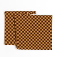 ★ CHECKER ★ Black and Orange – 1/3 inch / Collection : On fire -Burning Prints