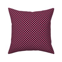 ★ CHECKER ★ Black and Pink – 1/3 inch / Collection : On fire -Burning Prints