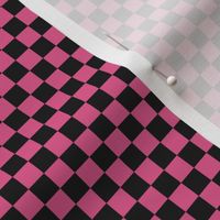 ★ CHECKER ★ Black and Pink – 1/3 inch / Collection : On fire -Burning Prints