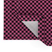 ★ CHECKER ★ Black and Pink – 1/3 inch / Collection : On fire -Burning Prints