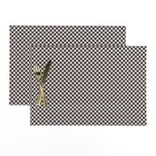 ★ CHECKER ★ Navy and White (Ecru) – 1/3 inch / Collection : On fire -Burning Prints