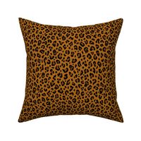 ★ SKULLS x LEOPARD ★ Yellow Ochre - Small Scale / Collection : Leopard Spots variations – Punk Rock Animal Prints 3