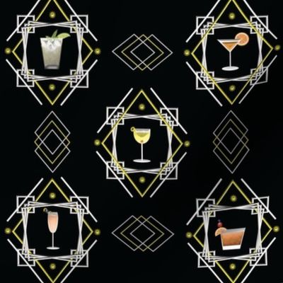 1920s Cocktail pattern