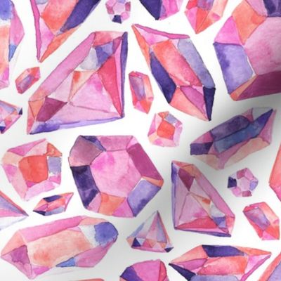 Pink Gems - larger scale