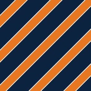 Auburn Blue and Orange Stripes Stripe