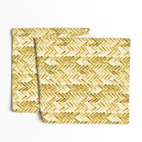 mustard watercolor herringbone half scale